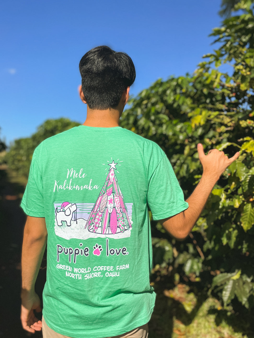 Mele Kalikimaka Puppie Love T Shirt