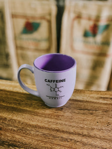 Pastel Caffeine Molecule Mugs